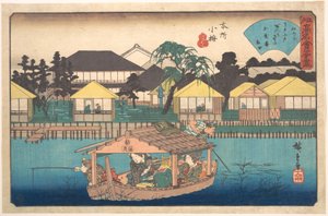 Honjo Komme (Ogura-an) by Utagawa Hiroshige