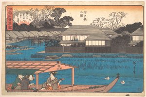 View of Imadobashi (Tama-Sho) by Utagawa Hiroshige