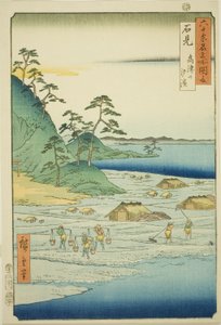 Iwami Province: Salt Beaches near Takatsu Hill, from the series 