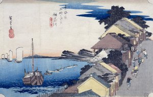 Kanagawa: View of the Ridge, from the series 