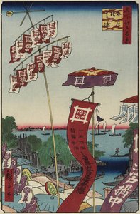 Kanasugi Bridge, Shibaura, July 1857