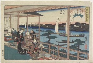 Kawachiya at Yanagibashi in Ryogoku, c. 1835-1842