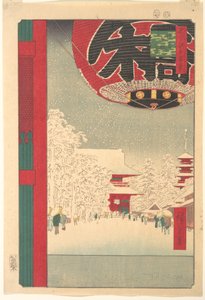 Kinryusan Temple at Asakusa, from the Series "One Hundred Famous Views of Edo" by Utagawa Hiroshige