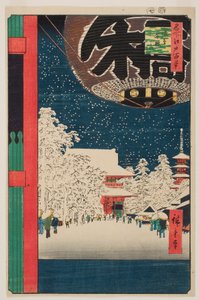 Kinryūzan Temple, Asakusa, from the series “One Hundred Famous Views of Edo” by Utagawa Hiroshige