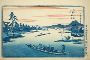Late Spring at Massaki, from the series "Famous Views of the Eastern Capital"