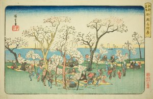 Merrymaking at Goten Hill, from the series "Famous Places in Edo" by Utagawa Hiroshige