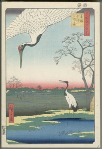 Minowa, Kanasugi, and Mikawashima by Utagawa Hiroshige