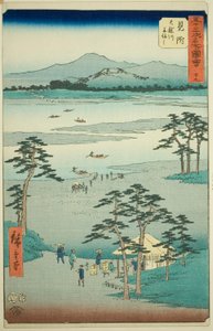 Mitsuke: Ferry on the Tenryu River, no. 29 from the series 