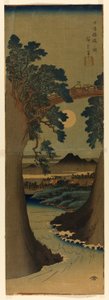 Monkey Bridge in Kai Province by Utagawa Hiroshige