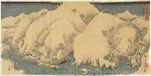 Mountain and River at Kiso Pass