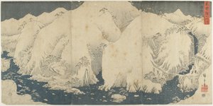 Mountain and River at Kiso Pass, August 1857