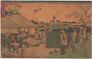 View of Mukojima (Hira-Iwa) by Utagawa Hiroshige