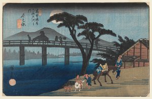 Nagakubo, No.28, from the Series Sixty-Nine Stations of the Kisokaido Highway by Utagawa Hiroshige