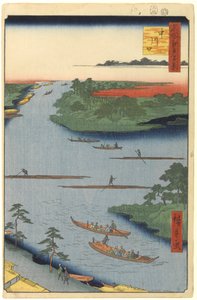 Nakagawa River Mouth, No.70 from One Hundred Famous Views of Edo, 1857