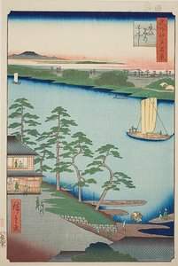 Niijuku Ferry, No.93 from the series One Hundred Famous Views of Edo