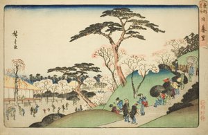 Nippori, from the series "Famous Places in the Eastern Capital" by Utagawa Hiroshige