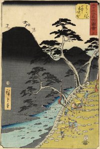 River in the Mountain at Night, Hakone, July 1855
