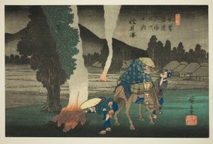 No. 19: Karuizawa, from the series Sixty-nine Stations of the Kisokaido (Kisokaido rokujukyu tsugi no uchi)
