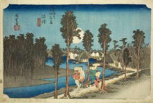 Numazu—Dusk, from the series The Fifty-Three Stations of the Tōkaidō Road by Utagawa Hiroshige