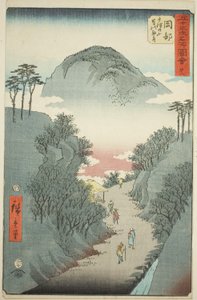 Okabe: Narrow Ivy-covered Road at Mount Utsu, no. 22 from the series 