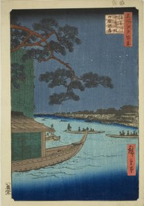 Pine of Success and Oumayagashi, Asakusa River, from the series 