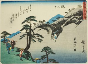 Sakanoshita: View of Mount Fudesute, from the series 