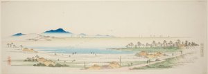 Salt Beach at Gyotoku, from an Untitled Series of Famous Views of the Edo Suburbs by Utagawa Hiroshige