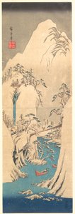 Snowy Gorge by Utagawa Hiroshige
