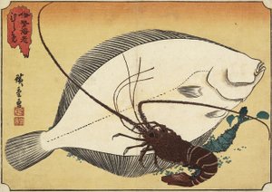 Spiny Lobster and Flounder, early 19th century
