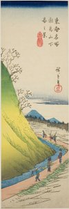 Spring View from the Foot of Asuka Hill, from the series "Famous Views of the Eastern Capital" by Utagawa Hiroshige