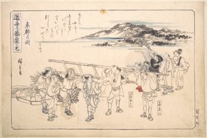 Street in Kyoto by Utagawa Hiroshige