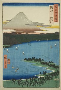 Suruga Province: The Pine Grove at Miho, from the series 