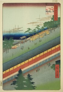The Hall of Thirty-three Bays at Fukagawa, from the series "One Hundred Famous Views of Edo"