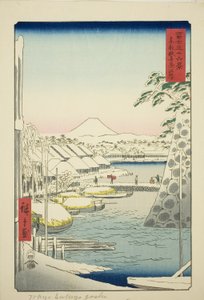 The Riverbank at Sukiya in the Eastern Capital, from the series 
