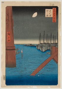 Tsukuda Island from Eitai Bridge, from the series “One Hundred Famous Views of Edo” by Utagawa Hiroshige