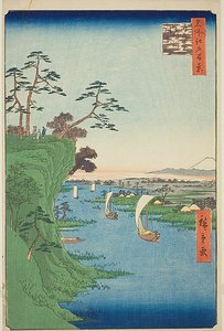 View of Konodai and the Tone River, No.95 from the series "One Hundred Famous Views of Edo"