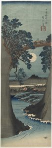 View of the Monkey Bridge in Koshu Province, 1841-1842
