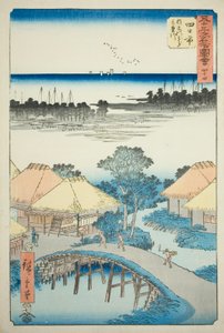 Yokkaichi: Nako Bay and the Mie River, no. 44 from the series "Famous Sights of the Fifty-three Stations" by Utagawa Hiroshige