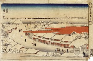 Yoshiwara Yuki no Asa, 1850