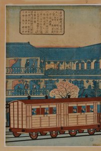A Station, c. 1870 by Utagawa Hiroshige III