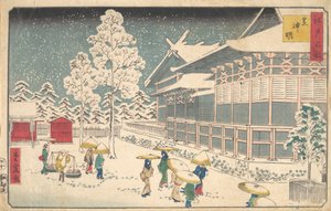 Famous Places of Edo: Shiba Shinmei by Utagawa Hiroshige II