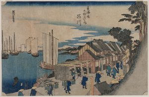 Shinagawa (from the series Fifty-three Stations of the Tokaido)