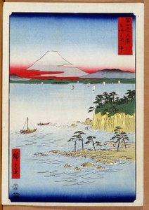 View of Mount Fuji - Japanese print by Hiroshige Utagawa by Utagawa II Hiroshige