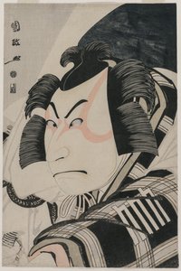 Nakamura Nakazo II as Matsuomaru in the Carriage-Stopping Scene by Utagawa Kunimasa
