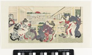 Lovers on a Veranda by Utagawa Kunisada (I)