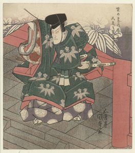 Man at the Entrance of a Temple by Utagawa Kunisada (I)