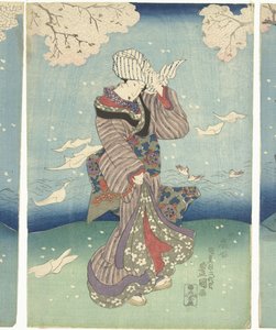 Stormy Day on the Sumida River by Utagawa Kunisada (I)