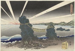 Sunrise at Futamigaura by Utagawa Kunisada (I)