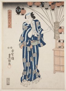 Lantern Seller (Andon-uri) by Utagawa Kunisada