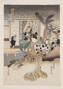 View of Akasaka by Utagawa Kunisada